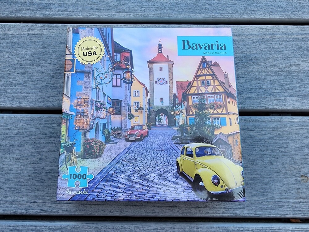 New Bavaria 1000 Piece Town Puzzle Made In USA New Sealed Box